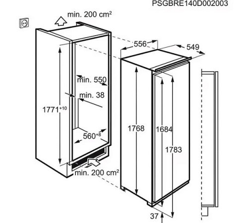 Холодильник AEG SKE818E9ZC