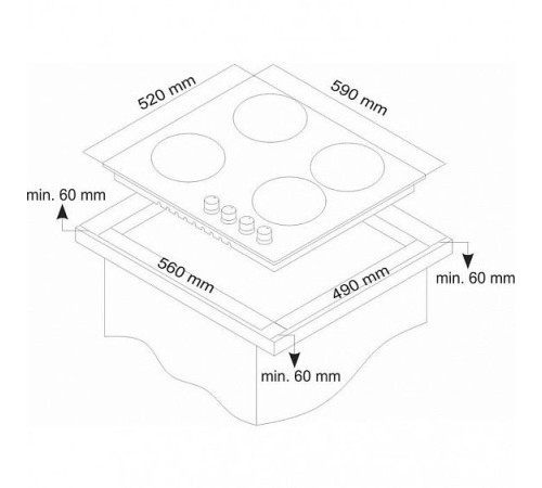 Варочная поверхность LUXDORF H60V41B551