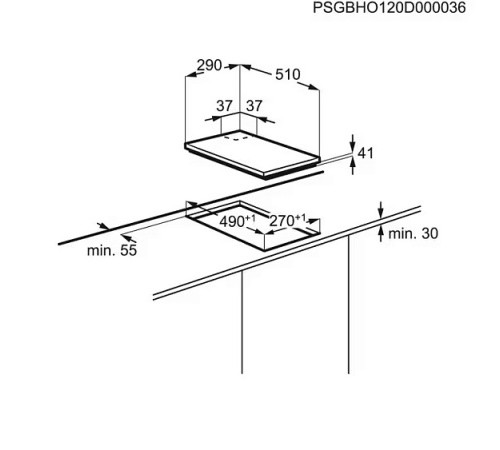 Варочная поверхность ELECTROLUX EGG3322NVX