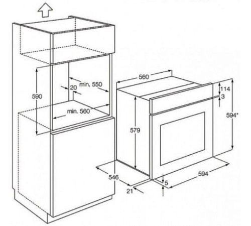 Духовой шкаф AEG be 5531300 m
