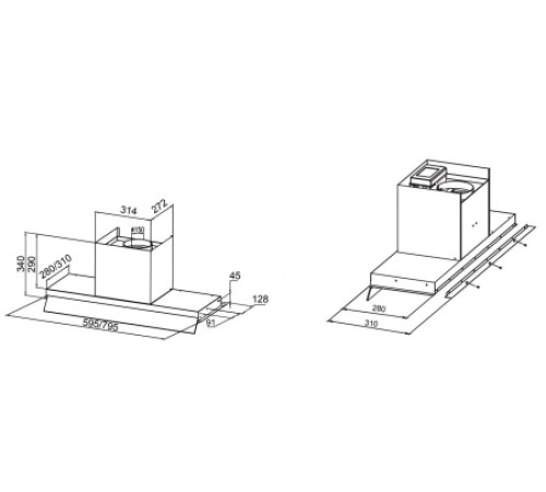 Вытяжка HAIER HVX-W675TGB