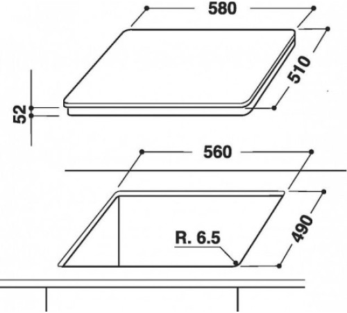 Индукционная стеклокерамич. панель Whirlpool ACM 932 BA