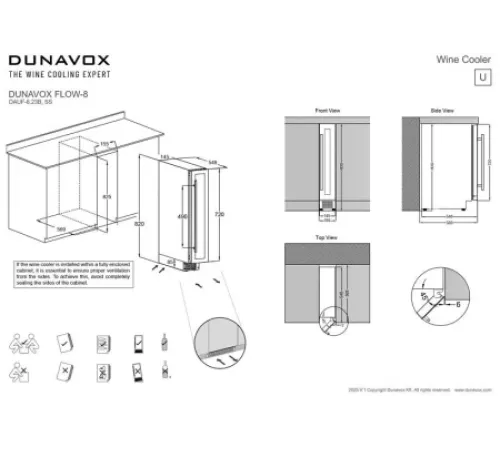 Винный шкаф DUNAVOX DAUF-8.23B