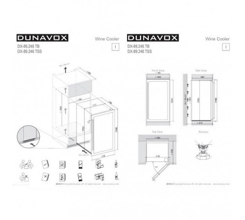 Винный шкаф DUNAVOX DX-89.246TSS