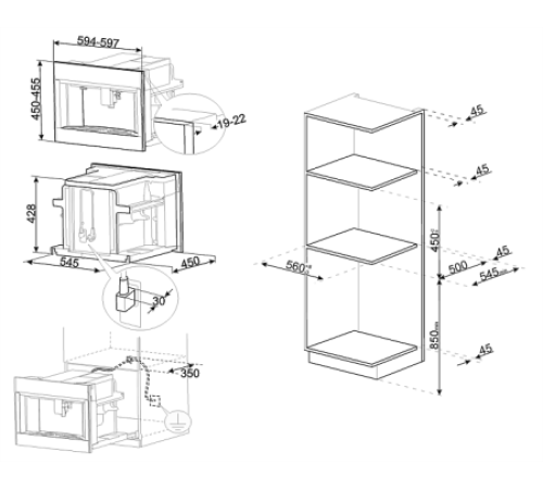Кофемашина SMEG CMS4604NRRU