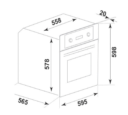Духовой шкаф GINZZU HOE-205