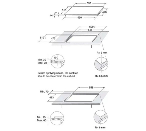 Варочная панель HOTPOINT-ARISTON HAGS 62F/BK
