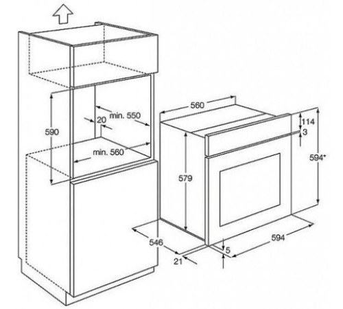 Духовой шкаф AEG be 4013421 m