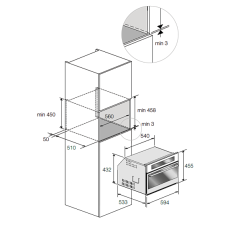 Микроволновая печь FULGOR FCMO 4507 TM X