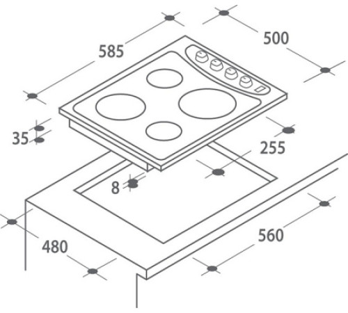 Поверхность CANDY ple 64 x
