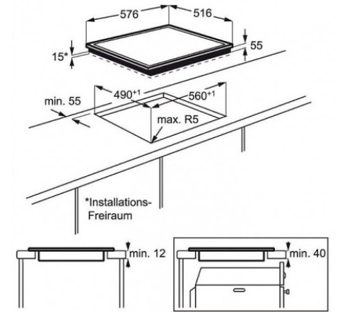 Поверхность AEG hk 634200 xb