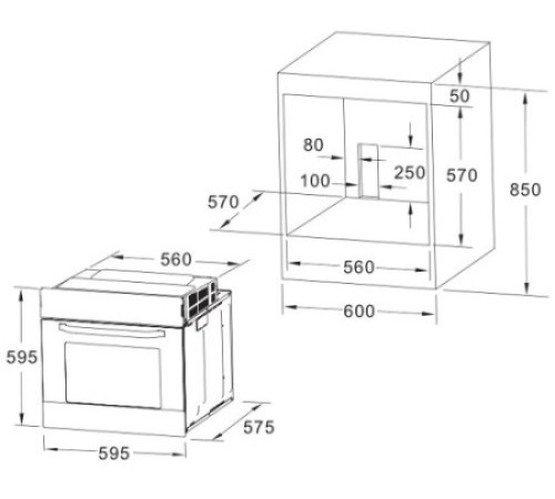 Духовой шкаф AKPO PEA 7008MED02 BL