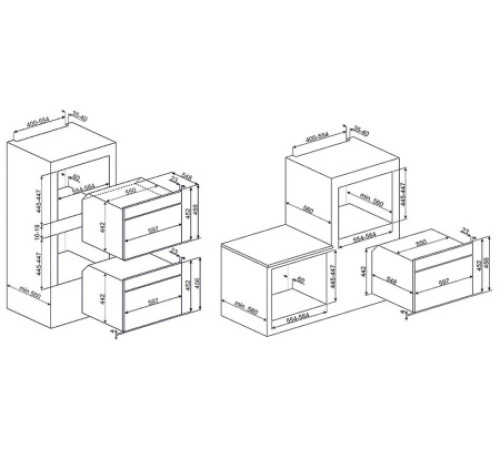 Духовой шкаф SMEG SF4395VCX