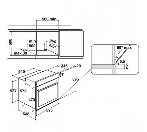 Духовой шкаф Hotpoint-Ariston 7OFI4 851 SP IX HA нержавеющая сталь