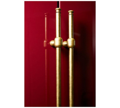 Холодильник IO MABE ORE24CGHFRR бордо, ручки золото/бронза