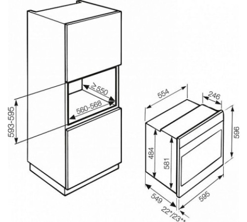 Духовой шкаф MIELE h 2261 b edst/clst
