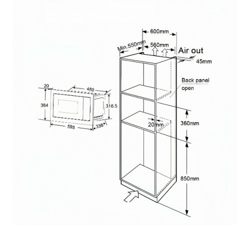 Микроволновая печь THOMSON BMO10-S2102