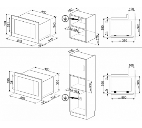 Микроволновая печь SMEG FMI120N2