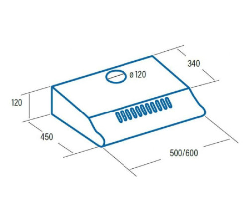 Вытяжка CATA P 3260 WH/B