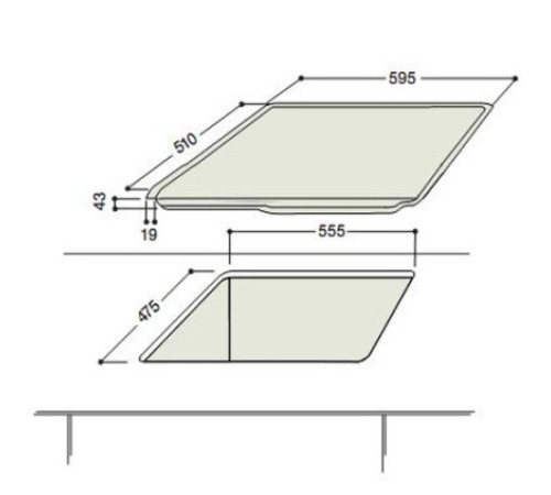 Поверхность HOTPOINT-ARISTON 7htd 640 (ice) ix