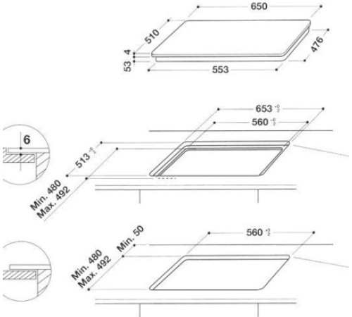 Варочная панель Whirlpool SMC 654 F BT IXL