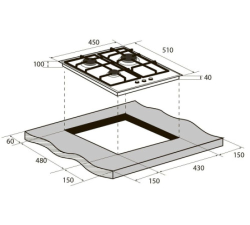 Варочная поверхность ZUGEL ZGH451B