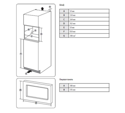 Встраиваемая микроволновая печь SAMSUNG FG87SUT