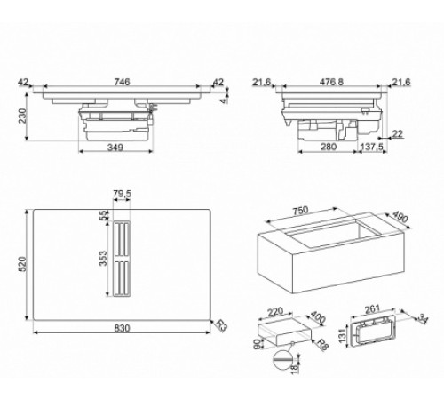 Варочная поверхность SMEG HOBD682D2