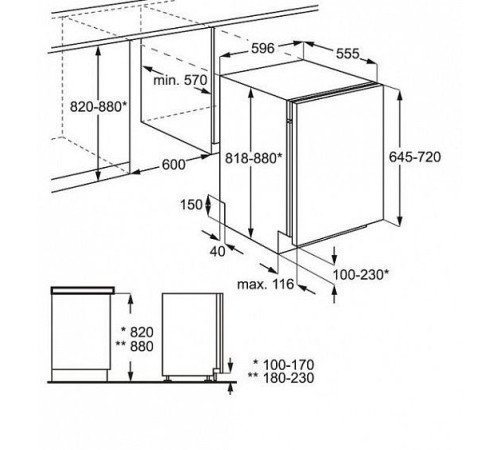 Встраиваемая посудомоечная машина ZANUSSI zdt92100fa