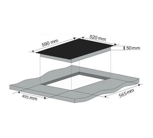Варочная поверхность KONIGIN Virgo C604 SBK