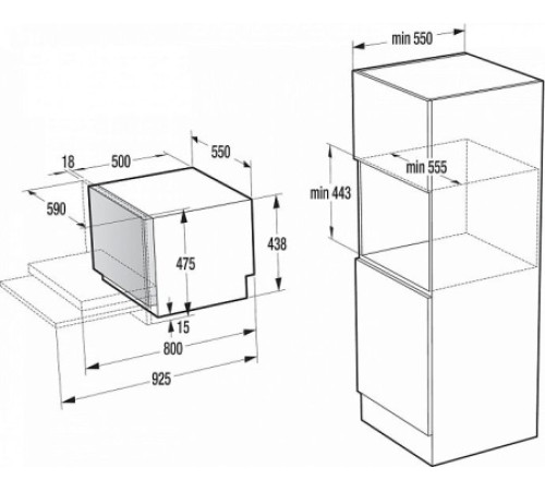 Встраиваемая посудомоечная машина GORENJE GVC63115