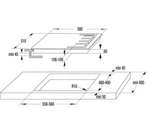 Варочная поверхность GORENJE G 8651 CLB