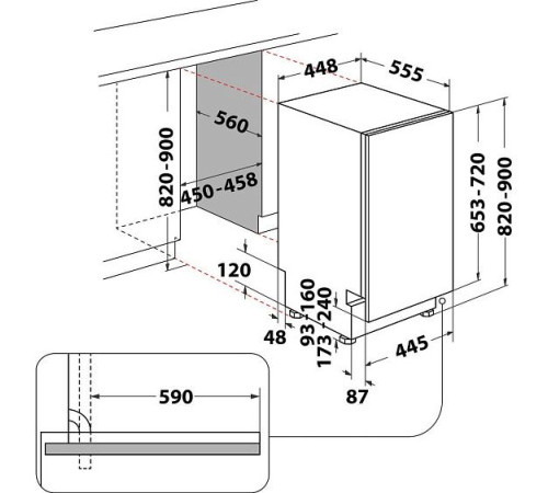 Встраиваемая посудомоечная машина Hotpoint-Ariston HSIC 3T127