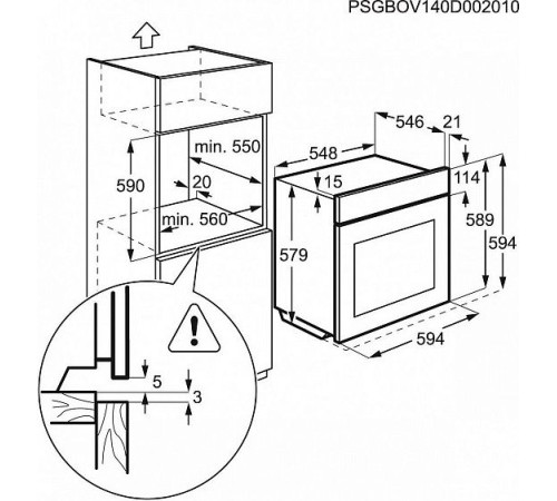 Духовой шкаф AEG BP 931460 NM нержавеющая сталь