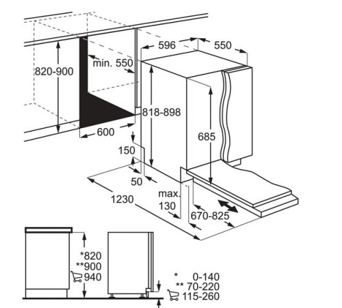 Посудомоечная машина ELECTROLUX EEC87300W