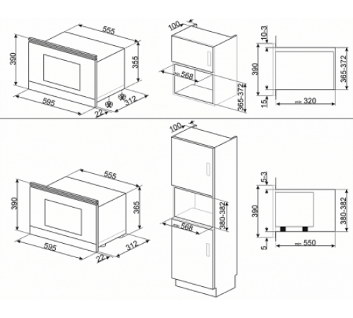 Микроволновая печь SMEG MP722PO
