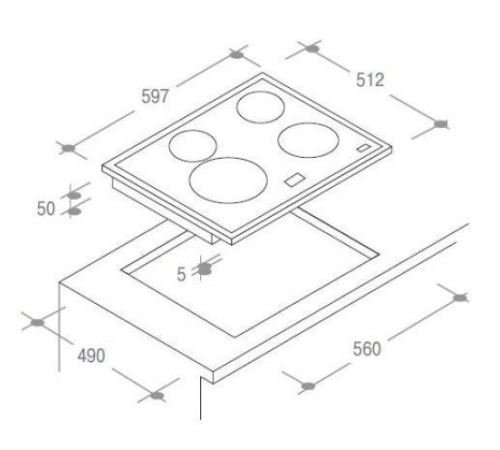 Поверхность CANDY ch 642 x