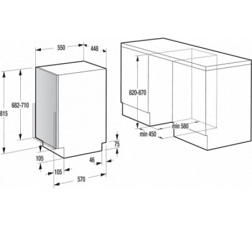 Встраиваемая посудомоечная машина GORENJE gv50211