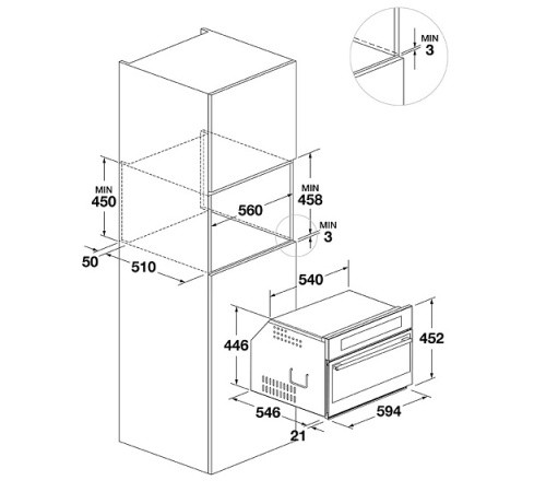 Духовой шкаф FULGOR Milano FCSO 4510 TEM BK