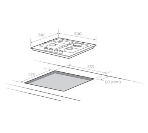 Варочная поверхность COMFEE CGH610GW