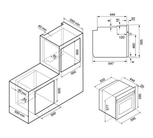 Духовой шкаф KRONA Mysterium 60 GR