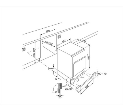 Морозильная камера SMEG U8F082DE