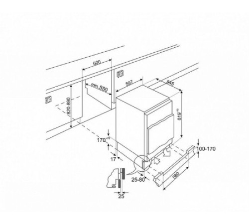 Холодильник SMEG U8C082DF