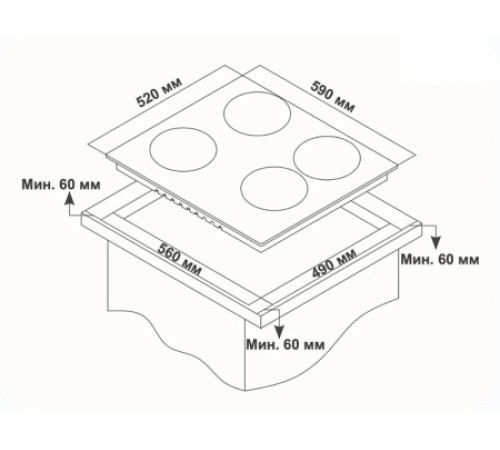 Варочная поверхность DELVENTO V60D24S120