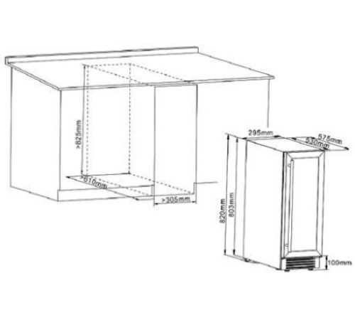 Встраиваемый винный шкаф CELLAR PRIVATE CP017-2T