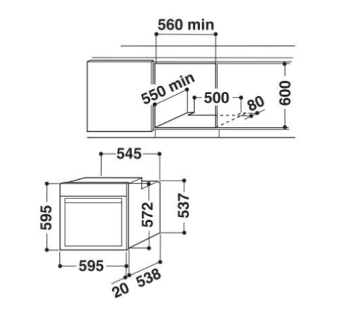 Духовой шкаф WHIRLPOOL  akzm8500/ix