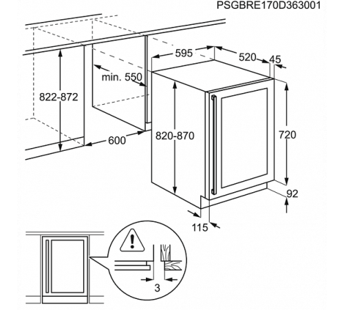 Винный шкаф AEG SWB66001DG