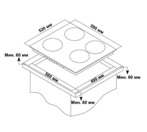 Варочная поверхность DELVENTO V60D24S111