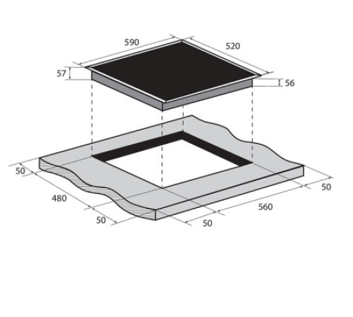 Варочная поверхность ZUGEL ZIH613B