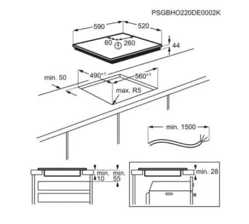 Варочная поверхность ELECTROLUX CIS62450FW